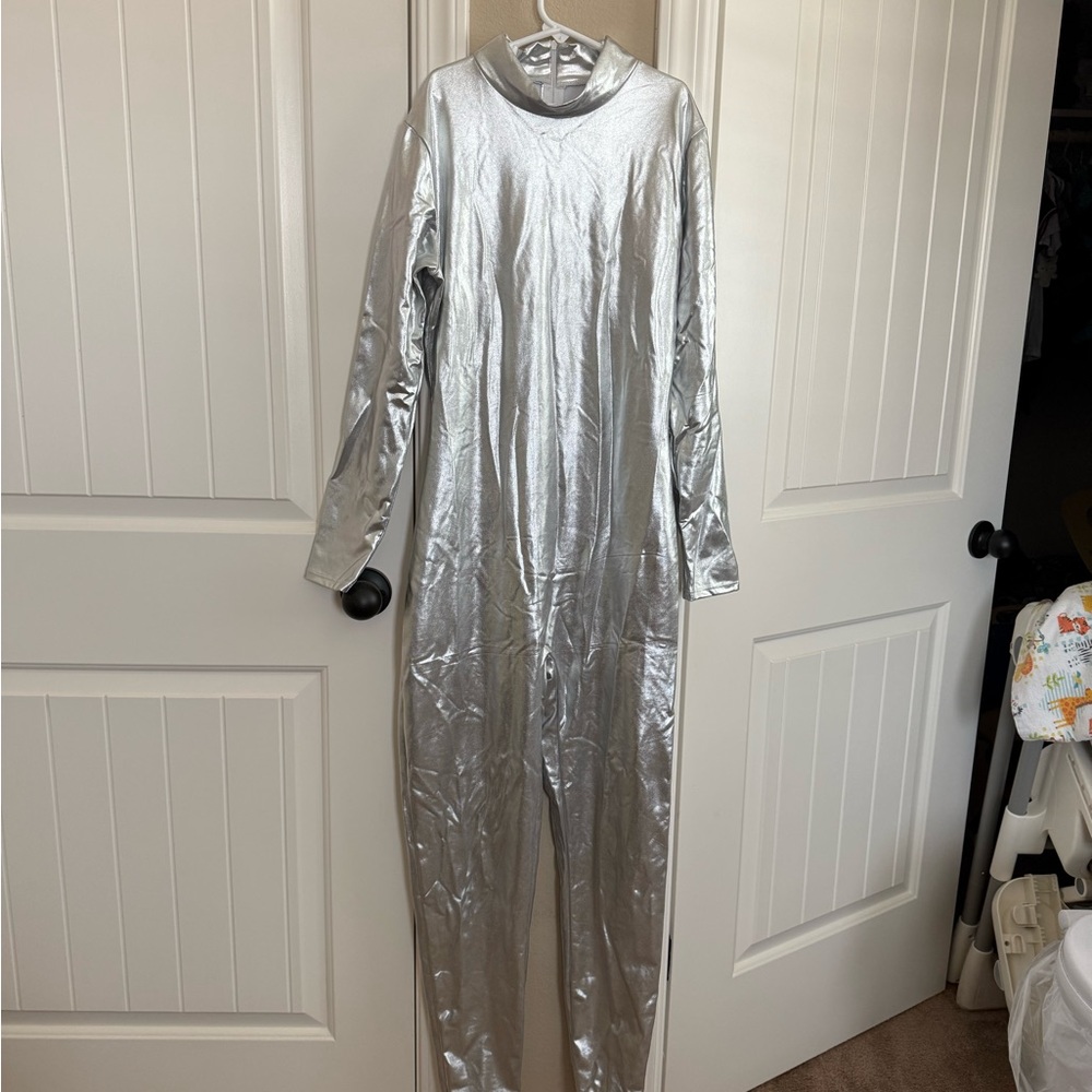Silver Metallic Jumpsuit
